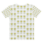 FlowerMood Women’s cotton crew neck t-shirt - Alivwood