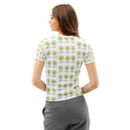 FlowerMood Women’s cotton crew neck t-shirt - Alivwood