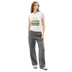 FlowerMood Women’s cotton crew neck t-shirt - Alivwood
