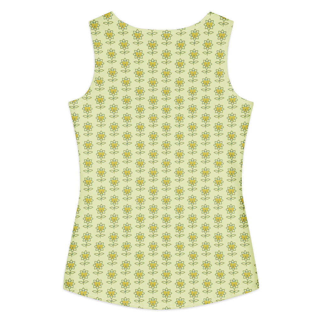 Flower Women's cotton tank top - Alivwood