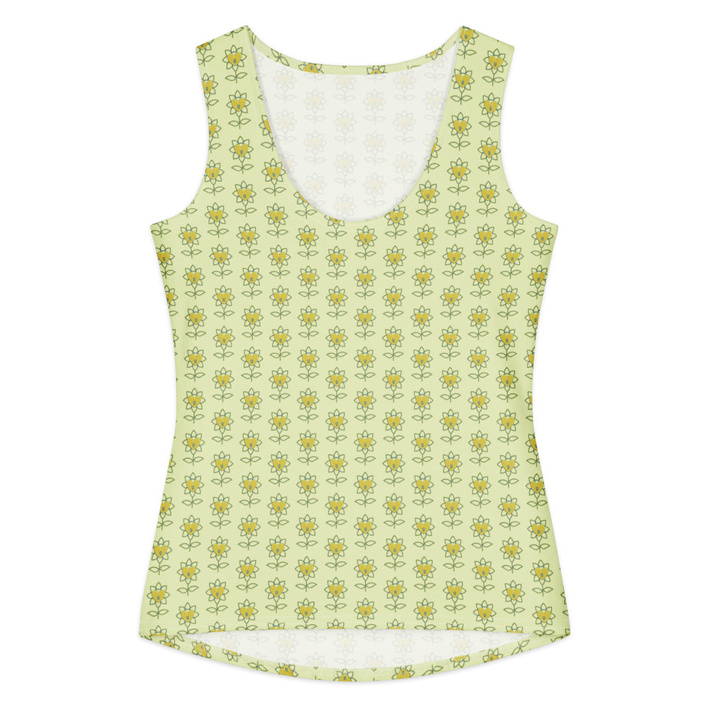 Flower Women's cotton tank top - Alivwood