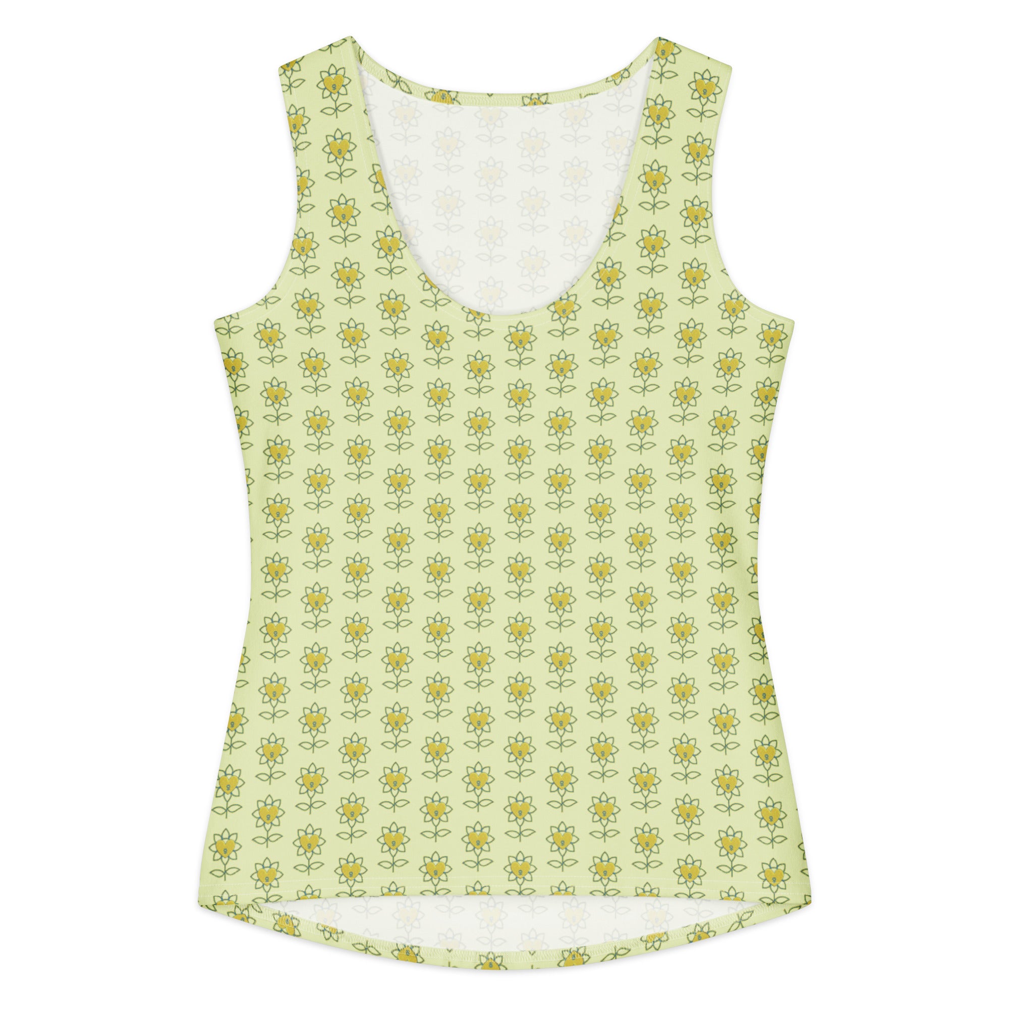 Flower Women's cotton tank top - Alivwood