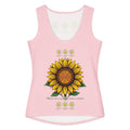Sunflower Women's cotton tank top - Alivwood