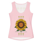 Sunflower Women's cotton tank top - Alivwood