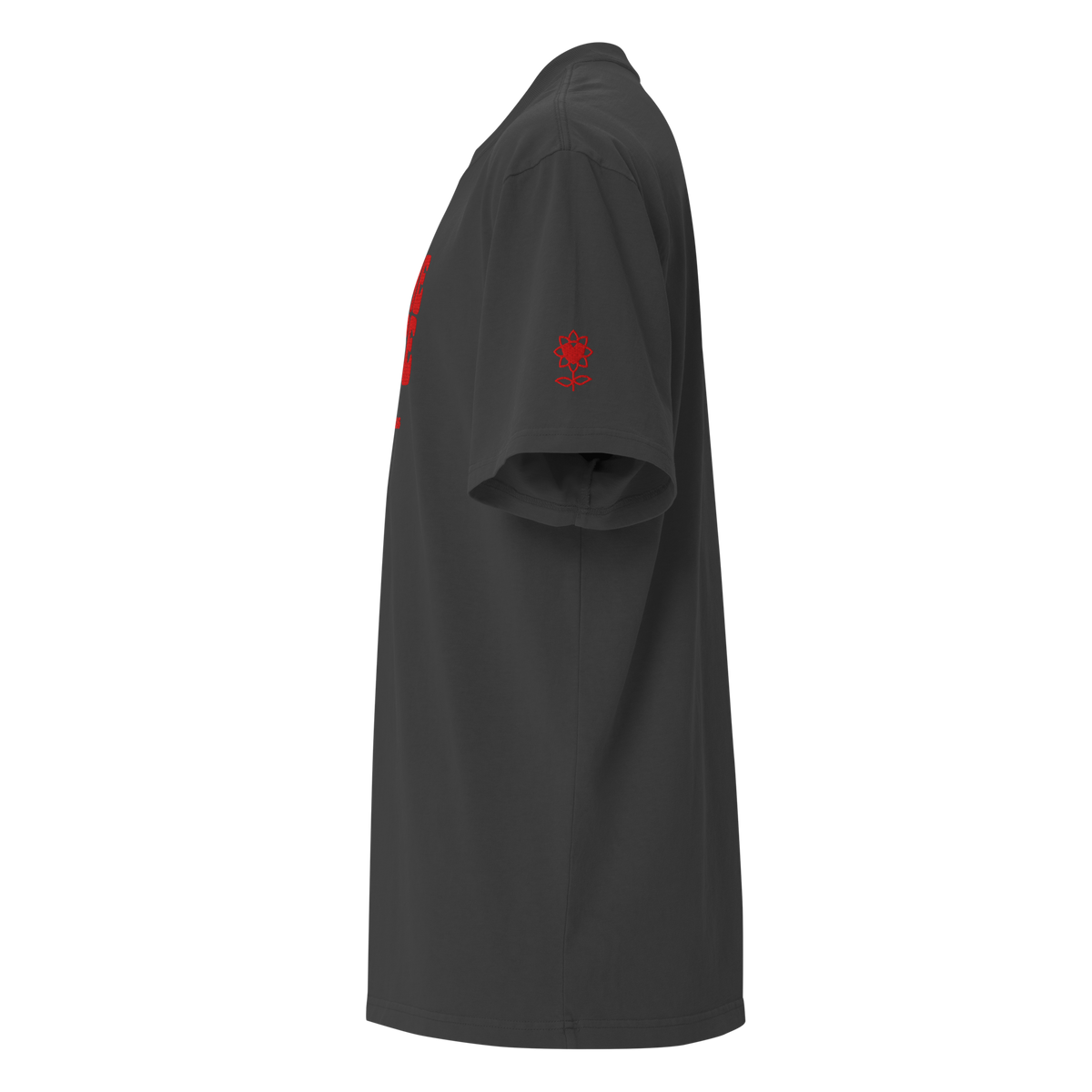 Gimme peace Embroidery Oversized faded t-shirt - Alivwood