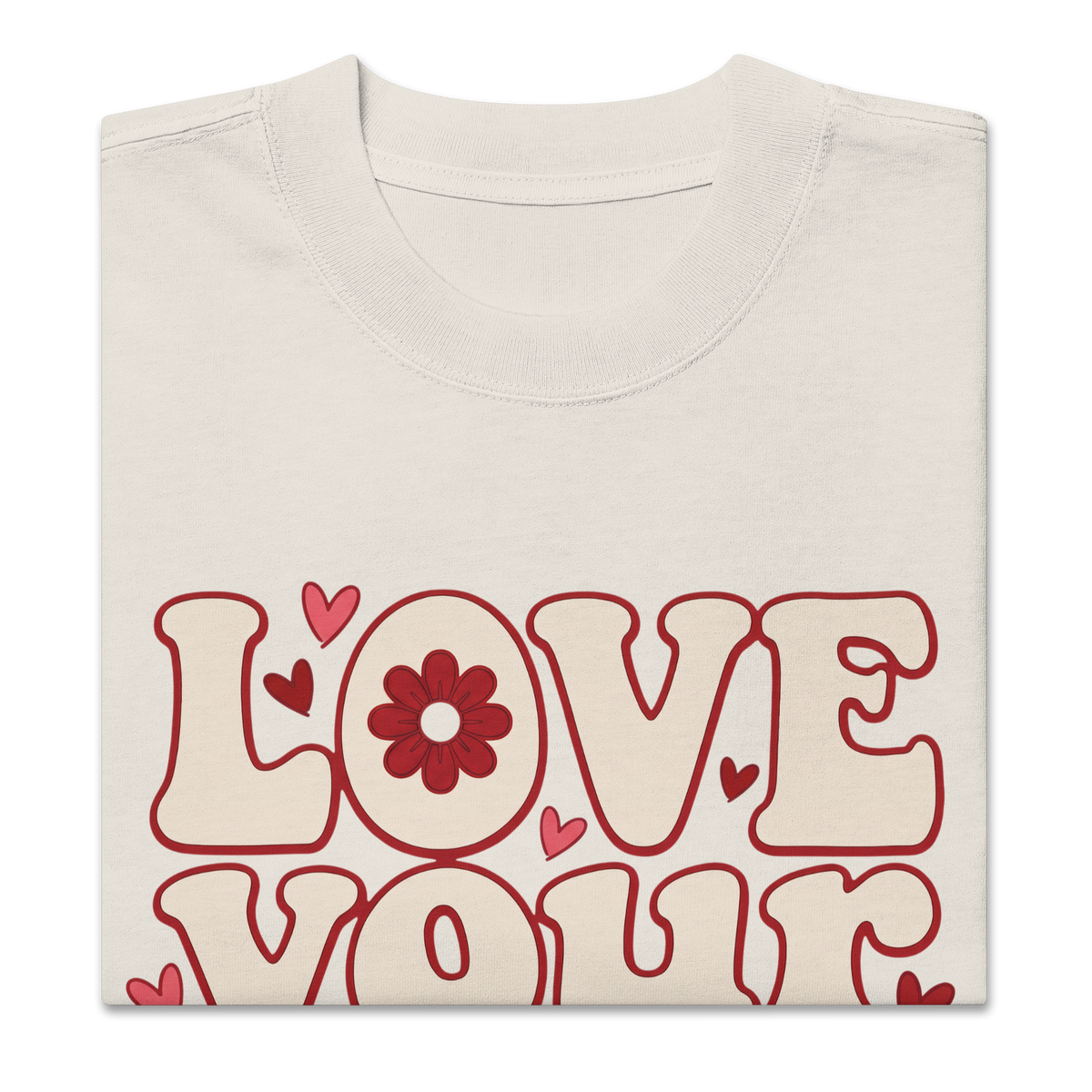 Love your life Oversized faded t-shirt - Alivwood