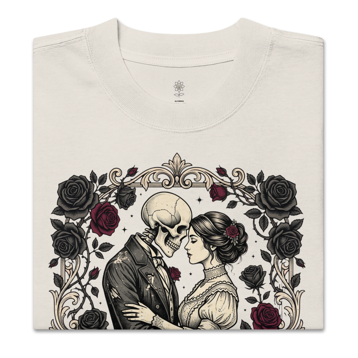 TILL DEATH DO US PART Oversized faded t-shirt - Alivwood