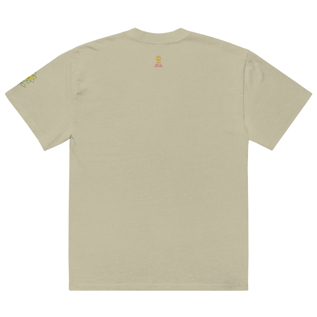 Peace is my status symbol 2 Oversized faded t-shirt - Alivwood