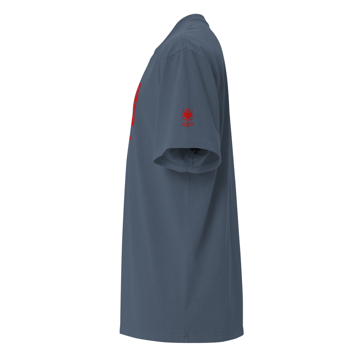 Gimme peace Embroidery Oversized faded t-shirt - Alivwood