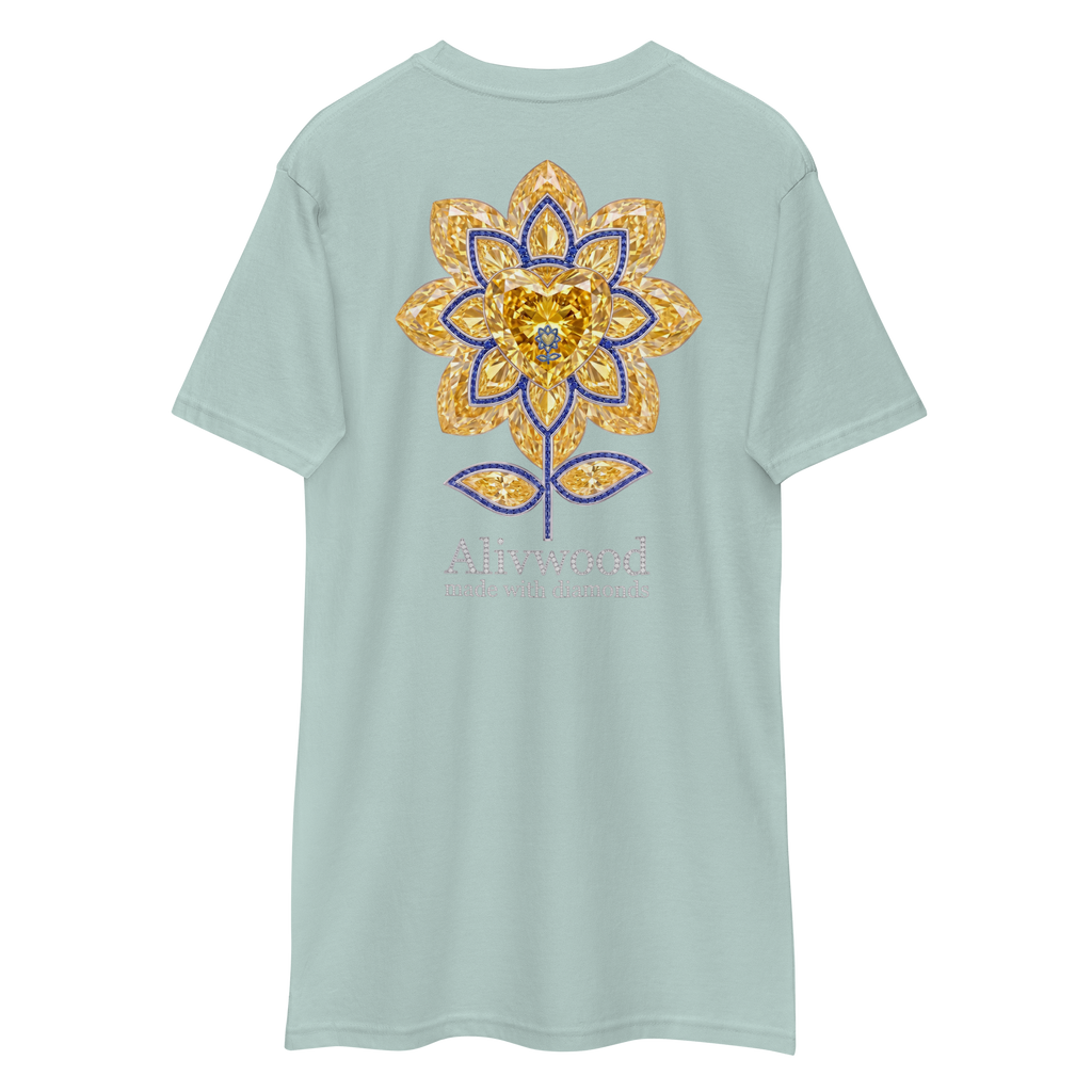 Alivwood Embroidery Diamond premium heavyweight tee - Alivwood