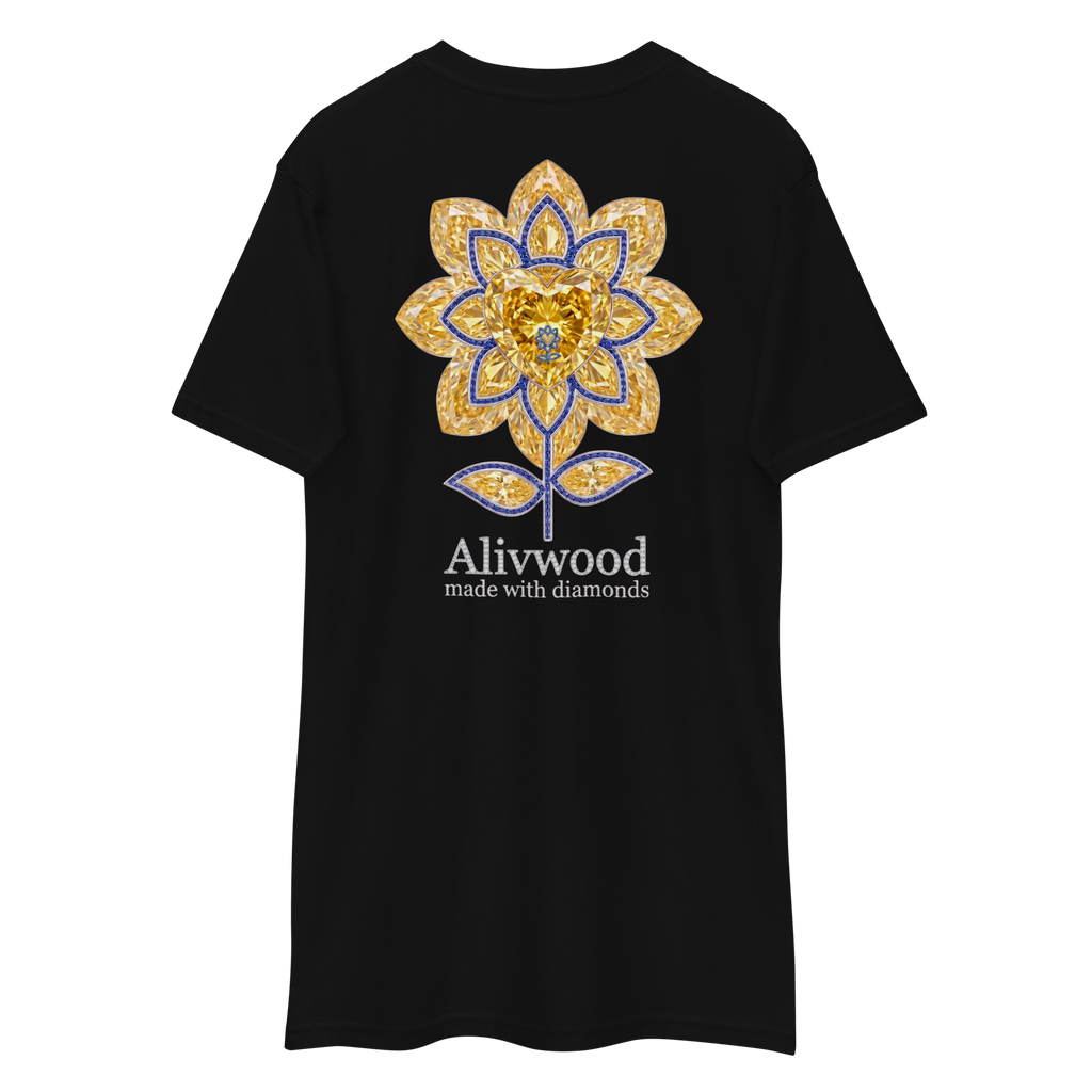 Alivwood Embroidery Diamond premium heavyweight tee - Alivwood