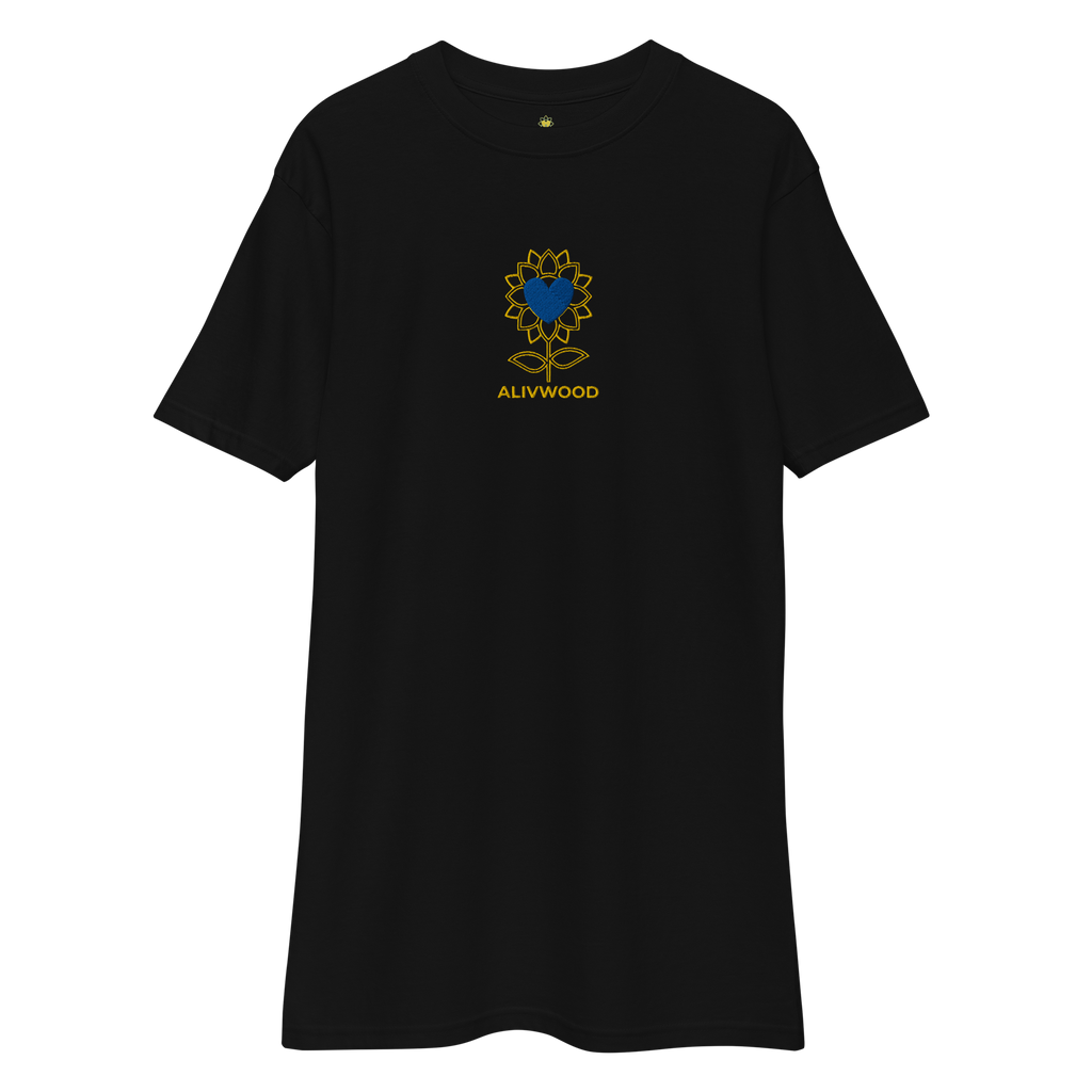 Alivwood Embroidery Diamond premium heavyweight tee - Alivwood