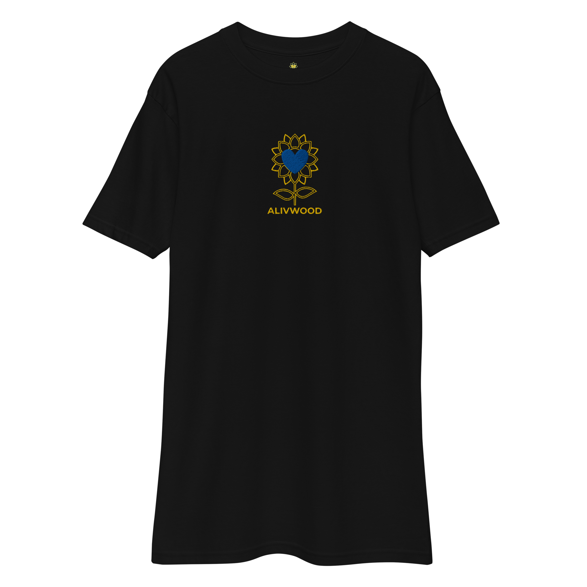 Alivwood Embroidery Diamond premium heavyweight tee - Alivwood