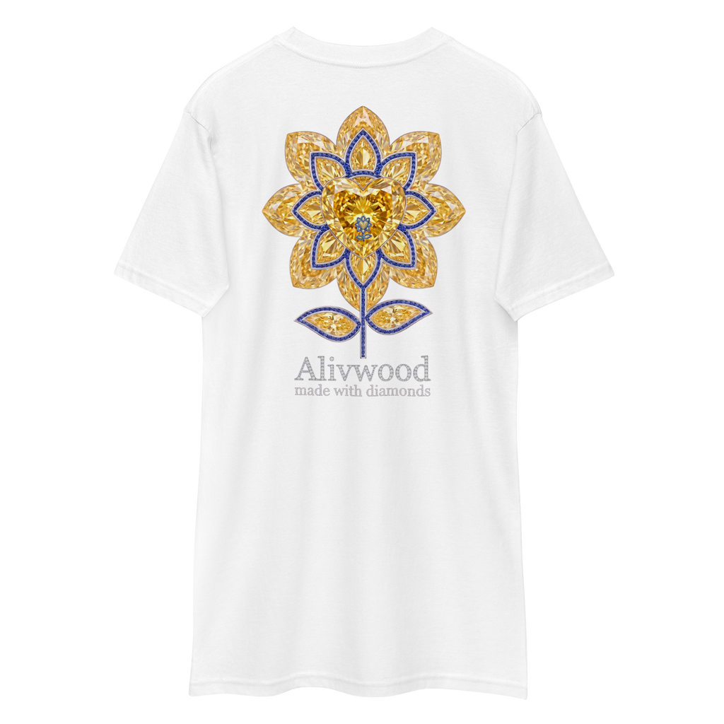 Alivwood Embroidery Diamond premium heavyweight tee - Alivwood
