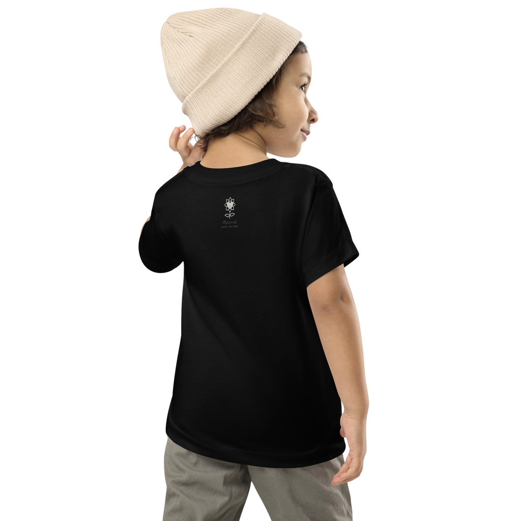 Sunflower kids playing Toddler Short Sleeve Tee - Alivwood
