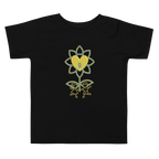 Sunflower kids playing Toddler Short Sleeve Tee - Alivwood