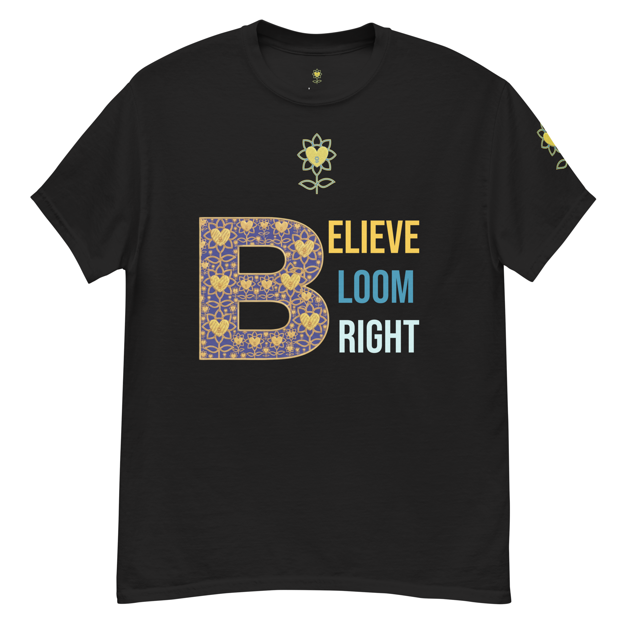 BloomBelieveBright Unisex classic tee - Alivwood