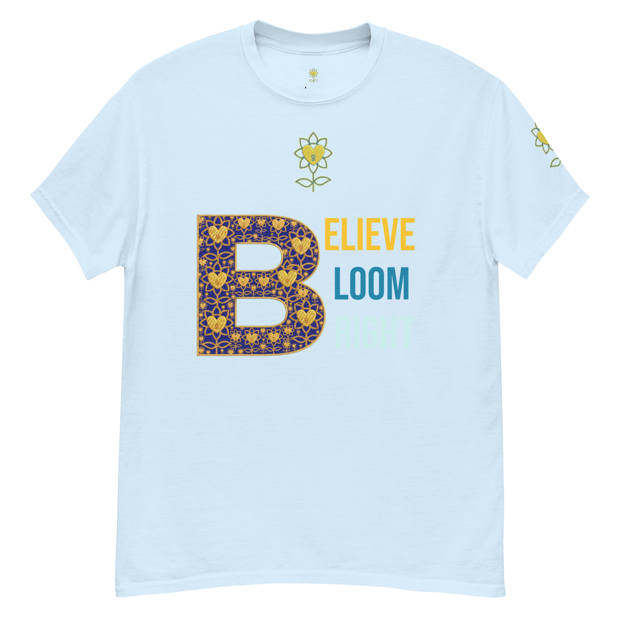 BloomBelieveBright Unisex classic tee - Alivwood