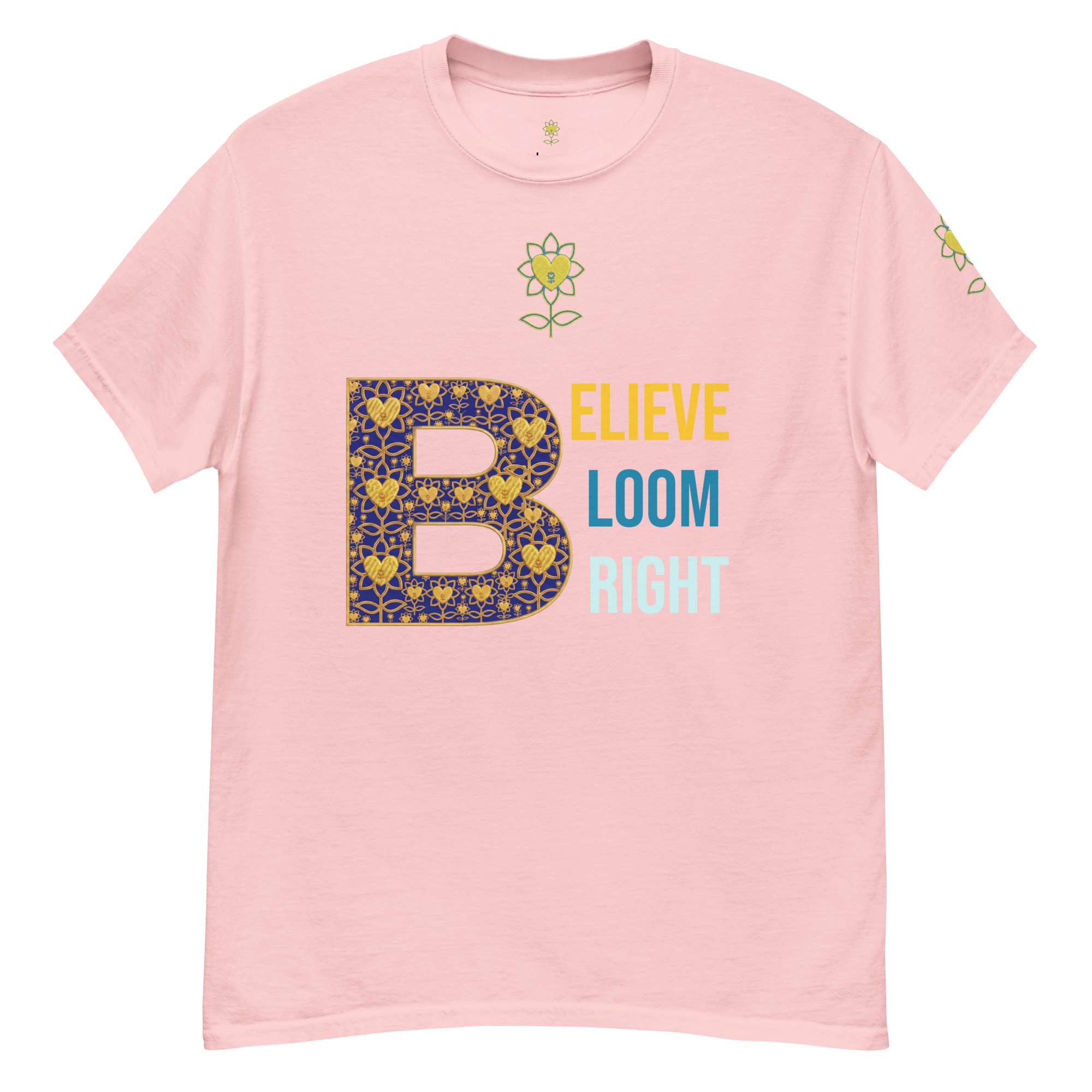 BloomBelieveBright Unisex classic tee - Alivwood