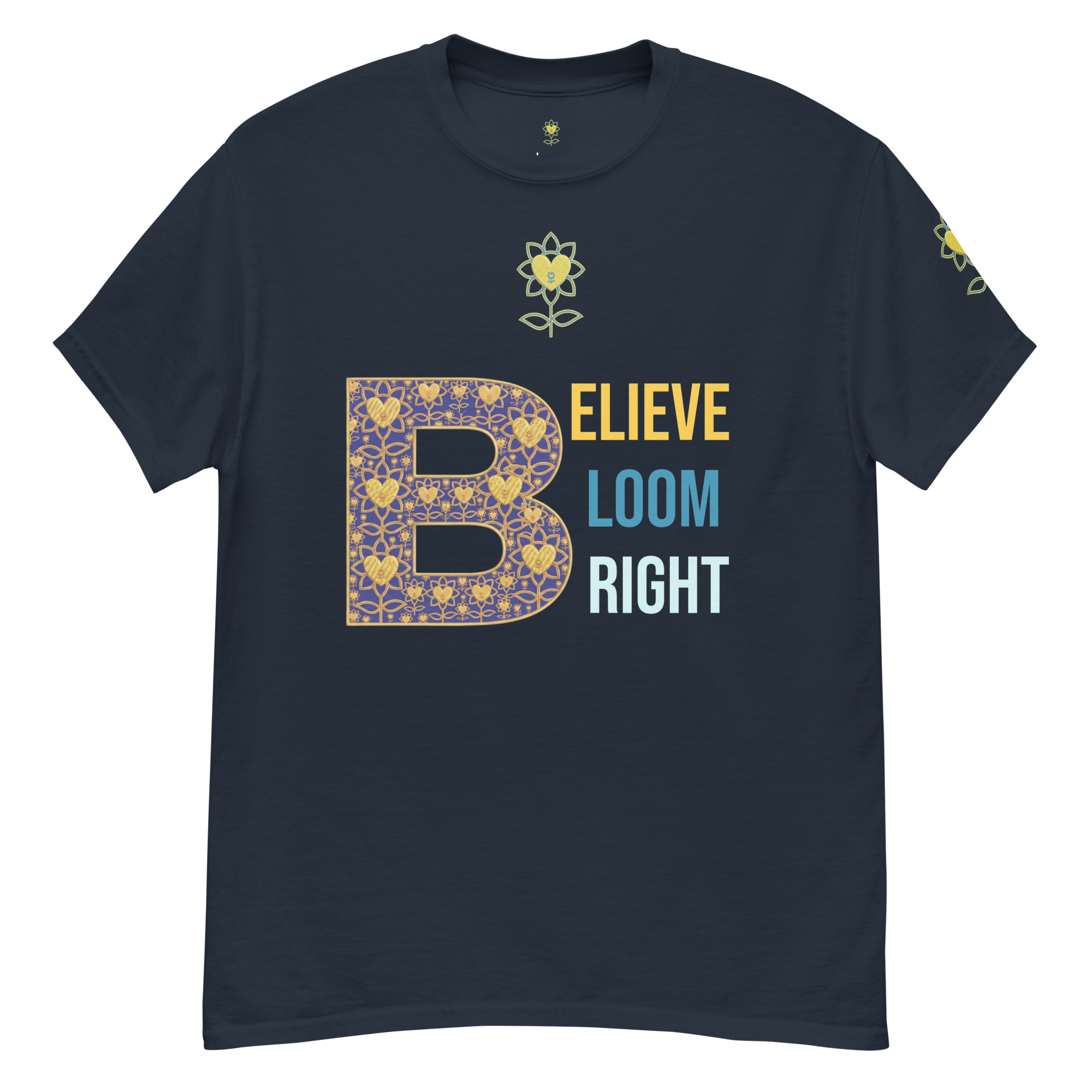 BloomBelieveBright Unisex classic tee - Alivwood