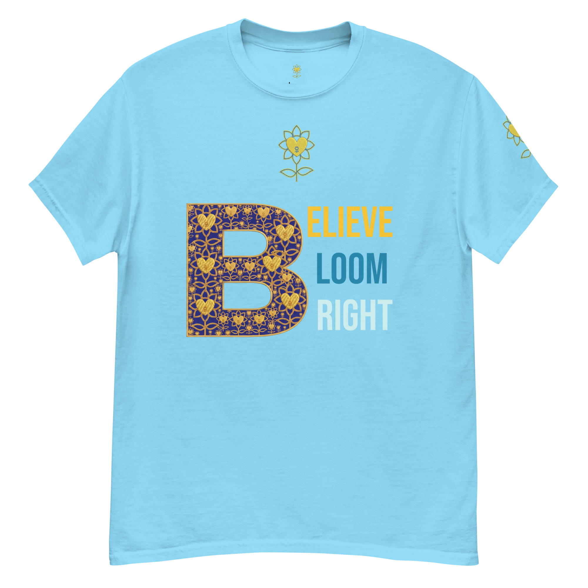 BloomBelieveBright Unisex classic tee - Alivwood