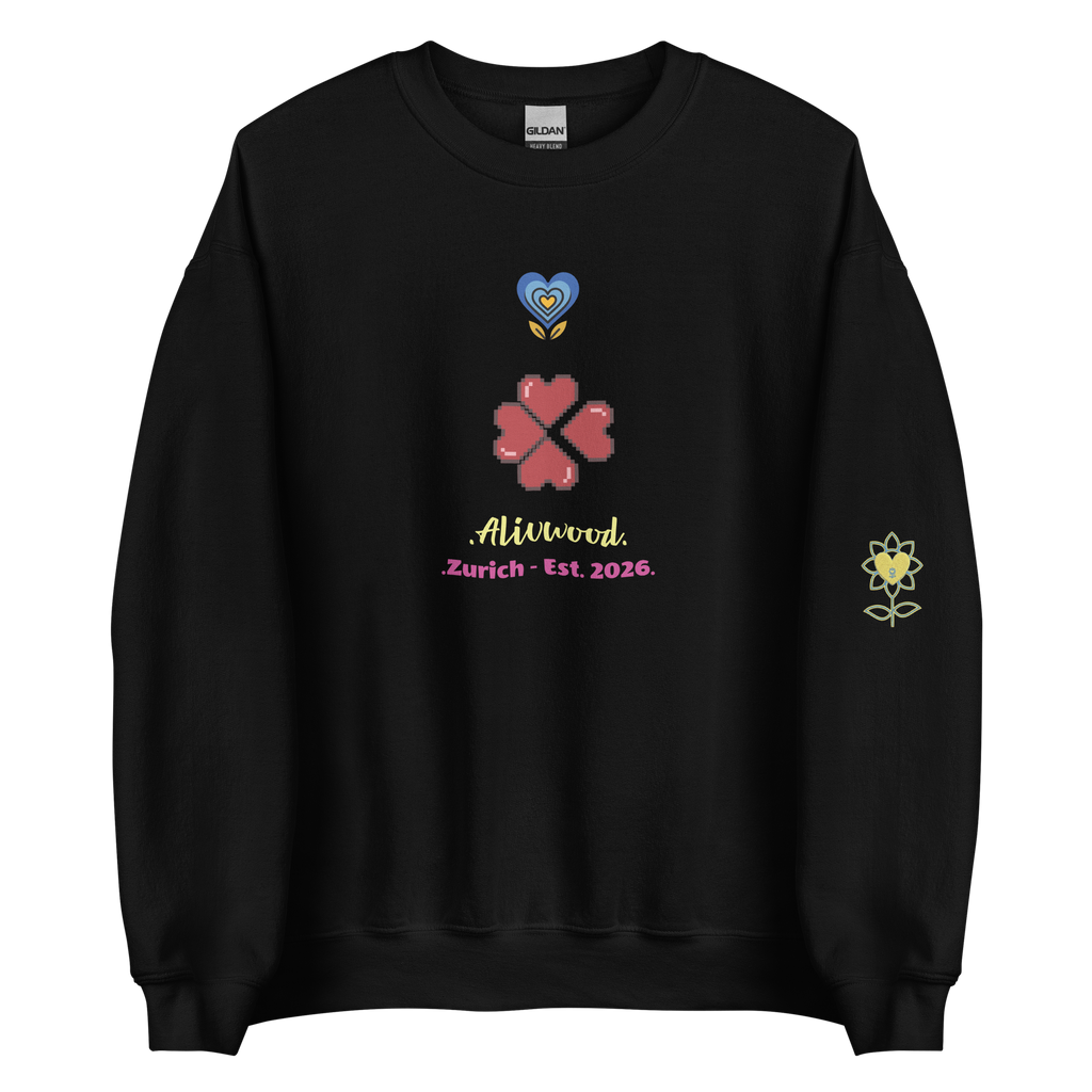 Blue Heart and Heart pieces Unisex Sweatshirt - Alivwood