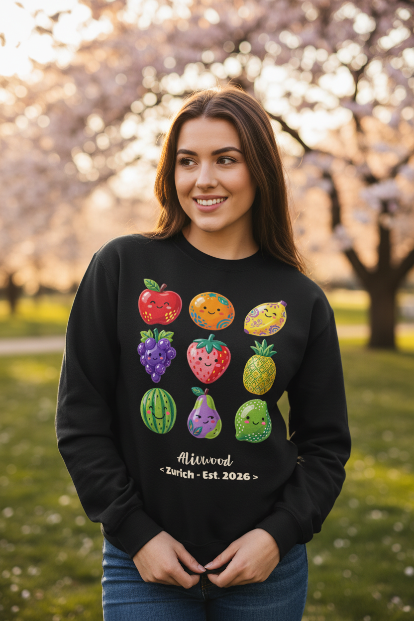 Playful fruit Home decor Unisex Sweatshirt - Alivwood