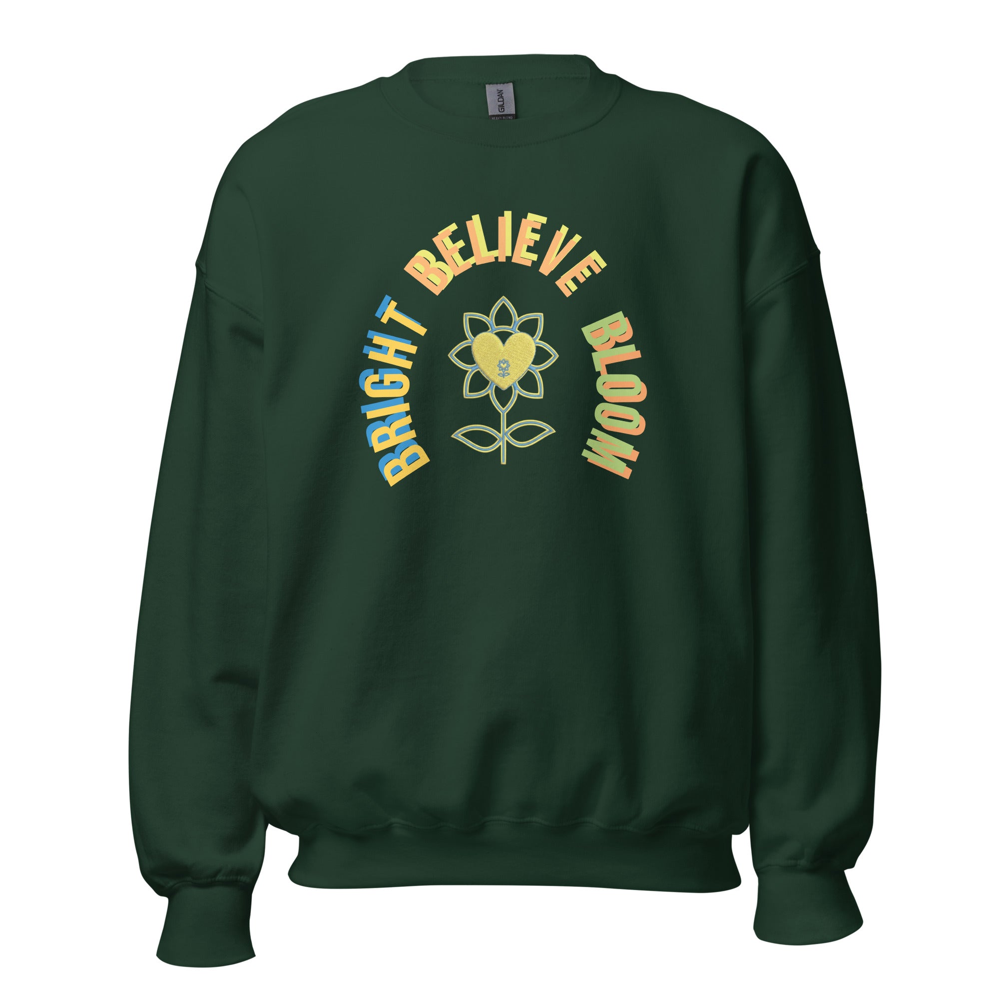 BelieveBrightBloom Unisex Sweatshirt - Alivwood