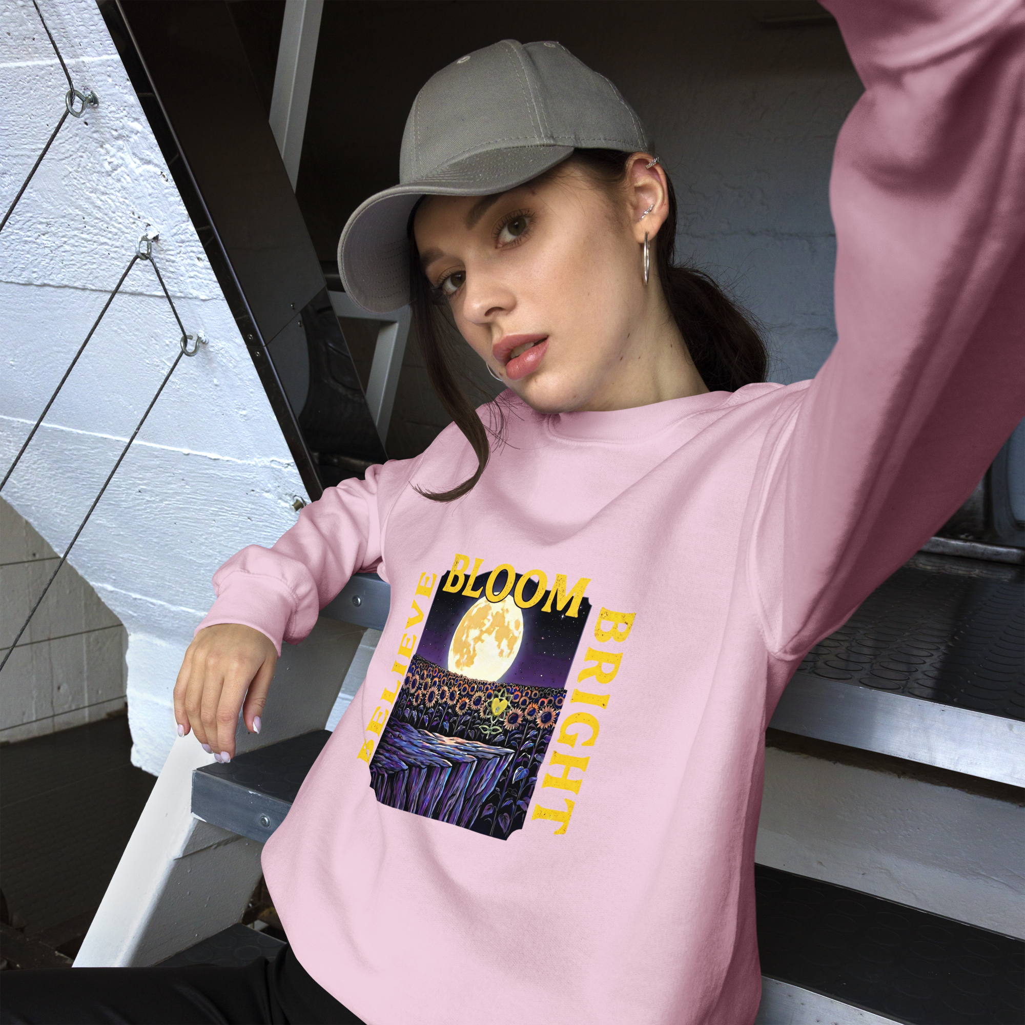 FlowerMoon Unisex Sweatshirt - Alivwood