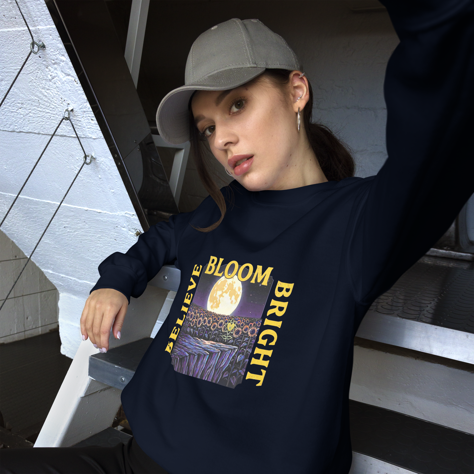 FlowerMoon Unisex Sweatshirt - Alivwood