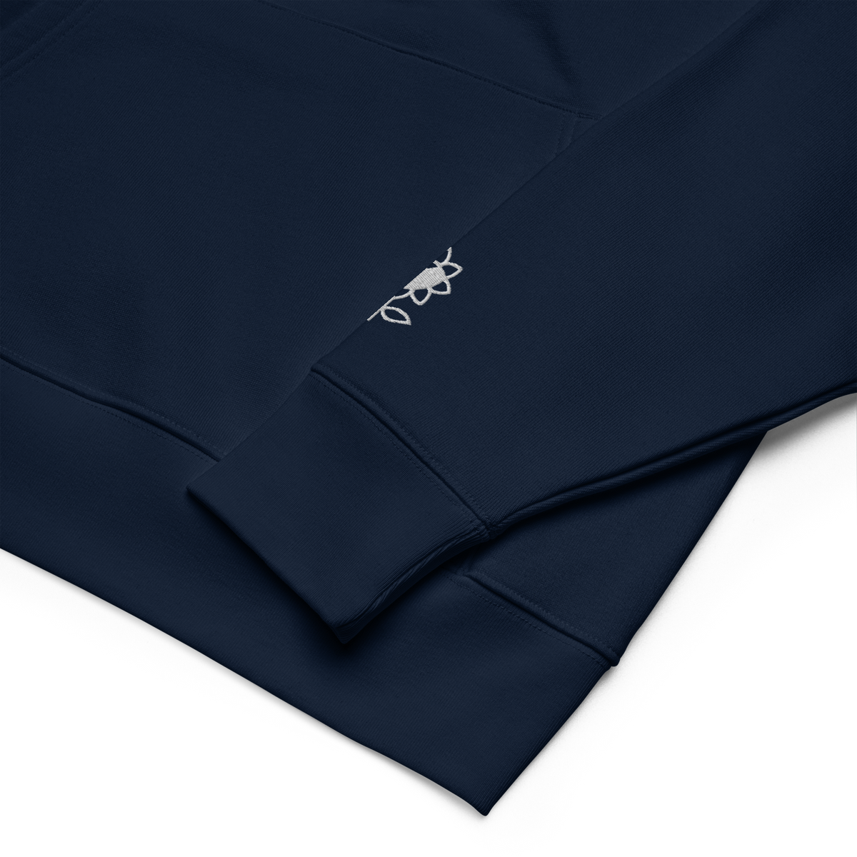 Never too late Embroidery Unisex essential eco hoodie - Alivwood
