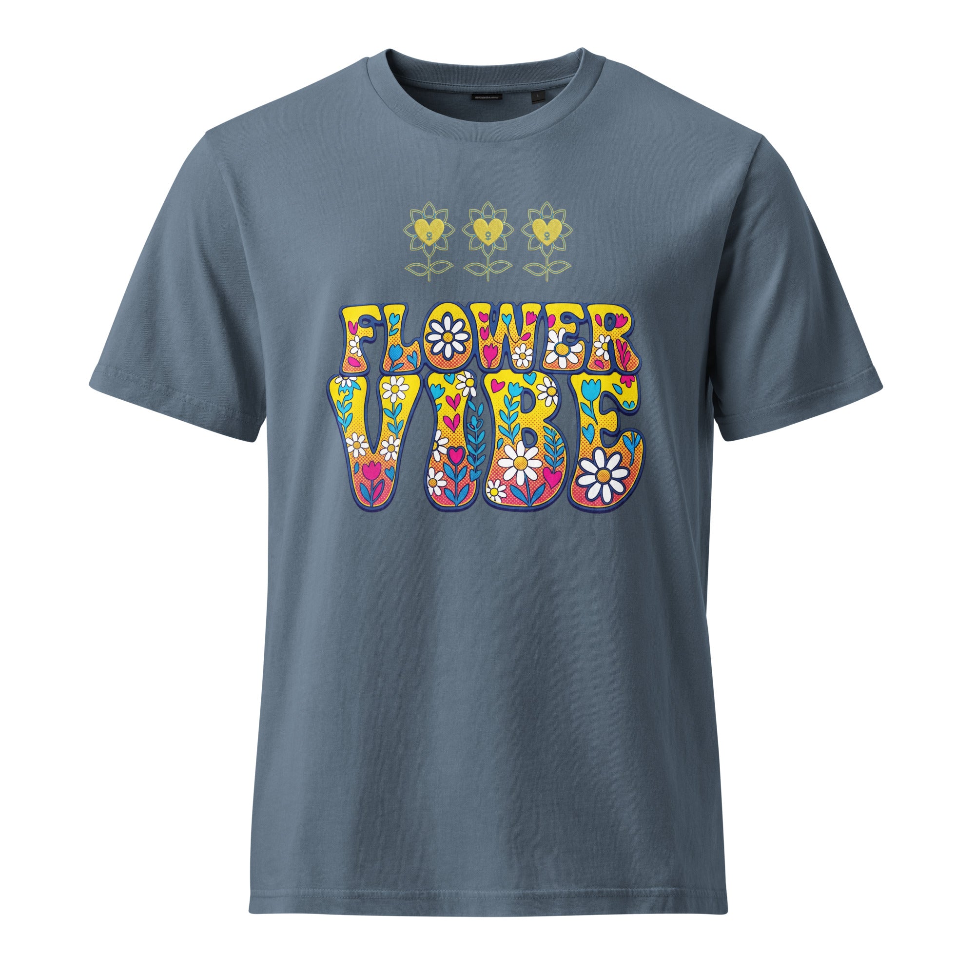 FlowerVibe Unisex Garment Dyed Creator 2.0 Vintage T-Shirt | Stanley/Stella SATU041 - Alivwood