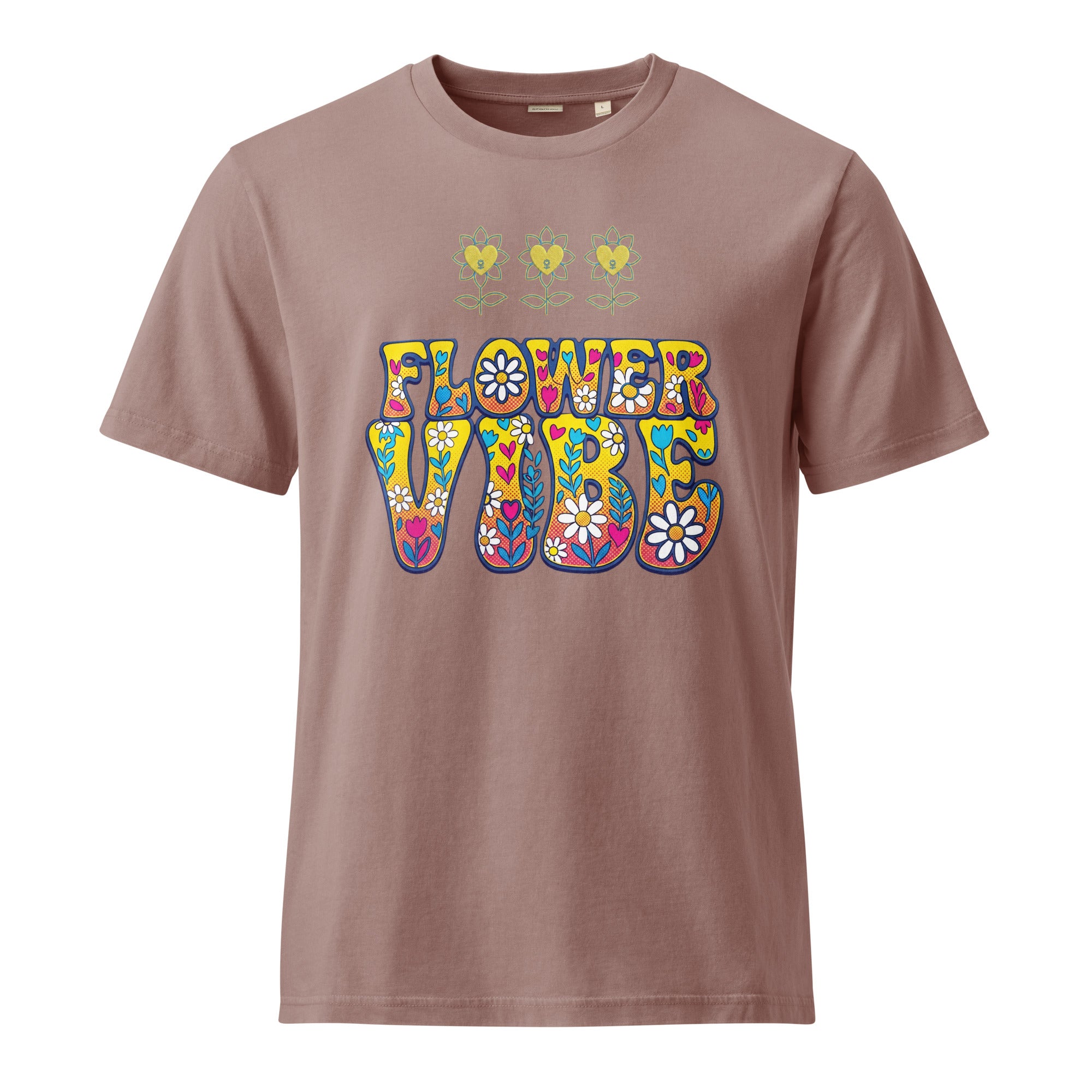 FlowerVibe Unisex Garment Dyed Creator 2.0 Vintage T-Shirt | Stanley/Stella SATU041 - Alivwood