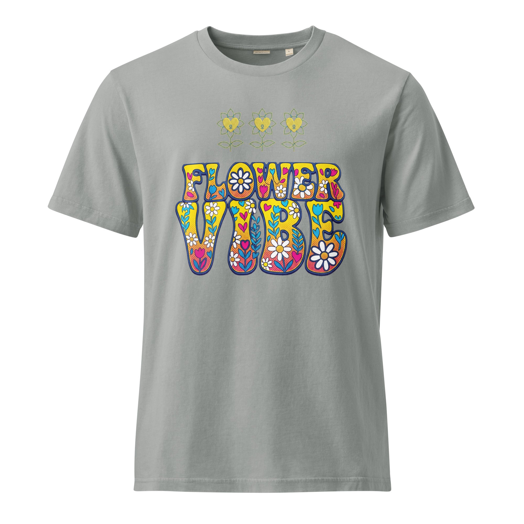 FlowerVibe Unisex Garment Dyed Creator 2.0 Vintage T-Shirt | Stanley/Stella SATU041 - Alivwood