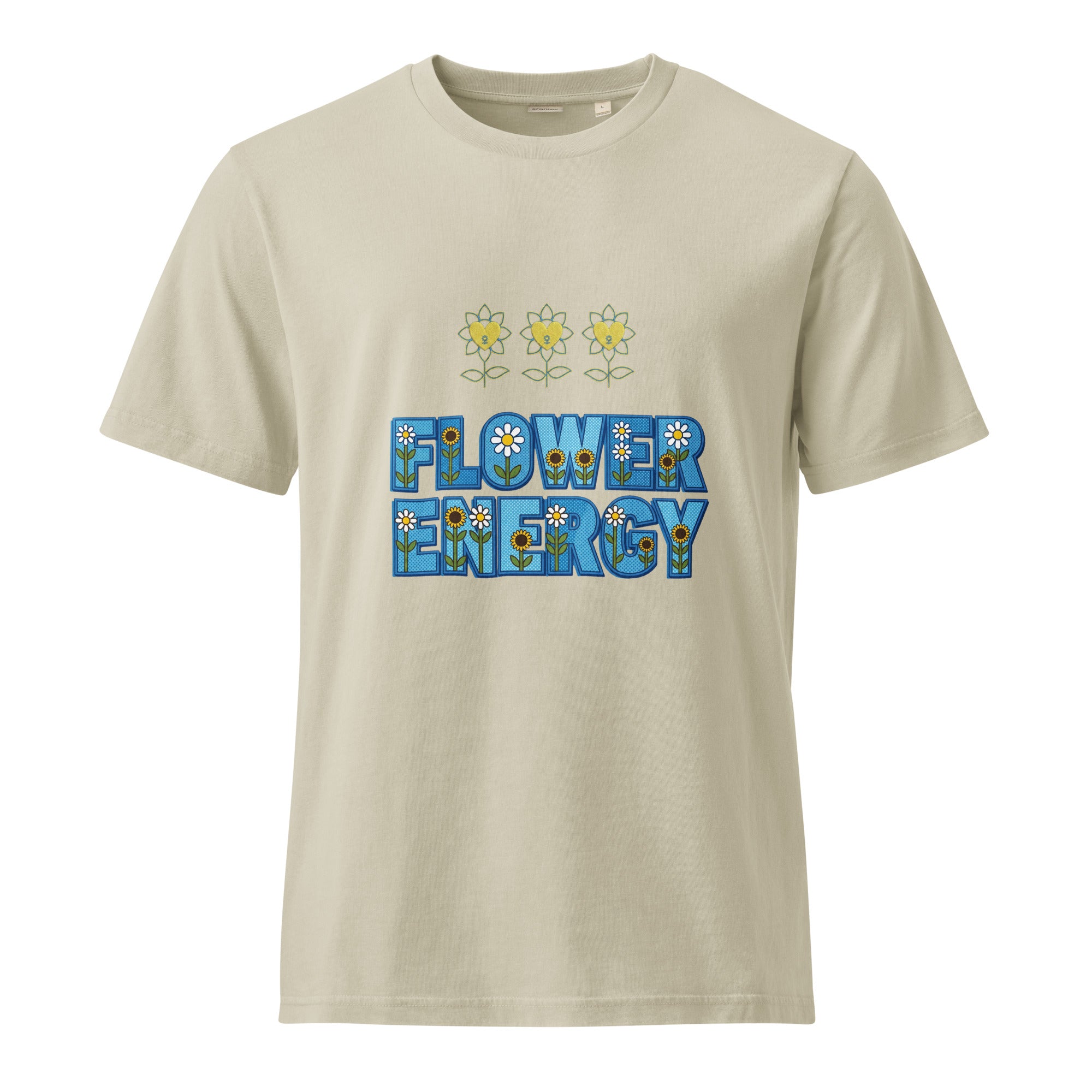 FlowerEnergy Unisex Garment Dyed Creator 2.0 Vintage T-Shirt | Stanley/Stella SATU041 - Alivwood