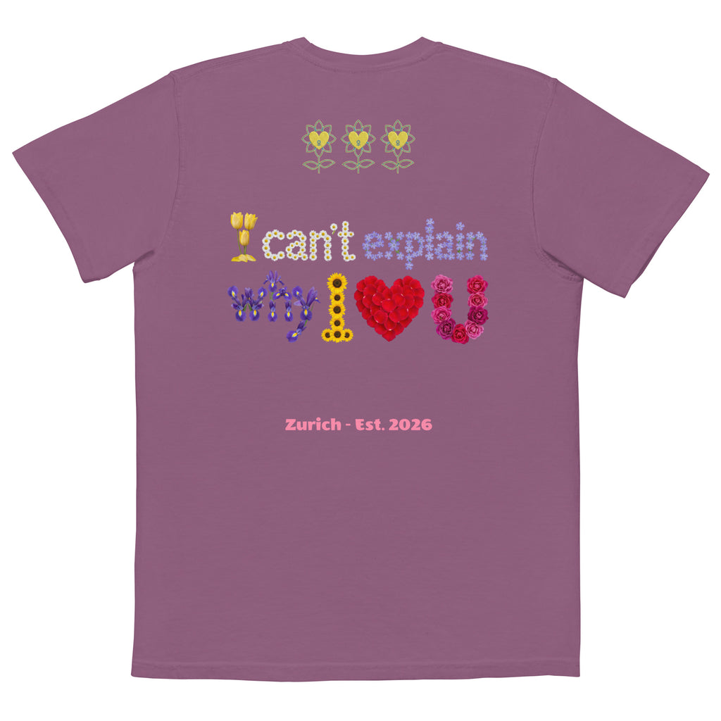 I can't explain Unisex garment-dyed pocket t-shirt - Alivwood