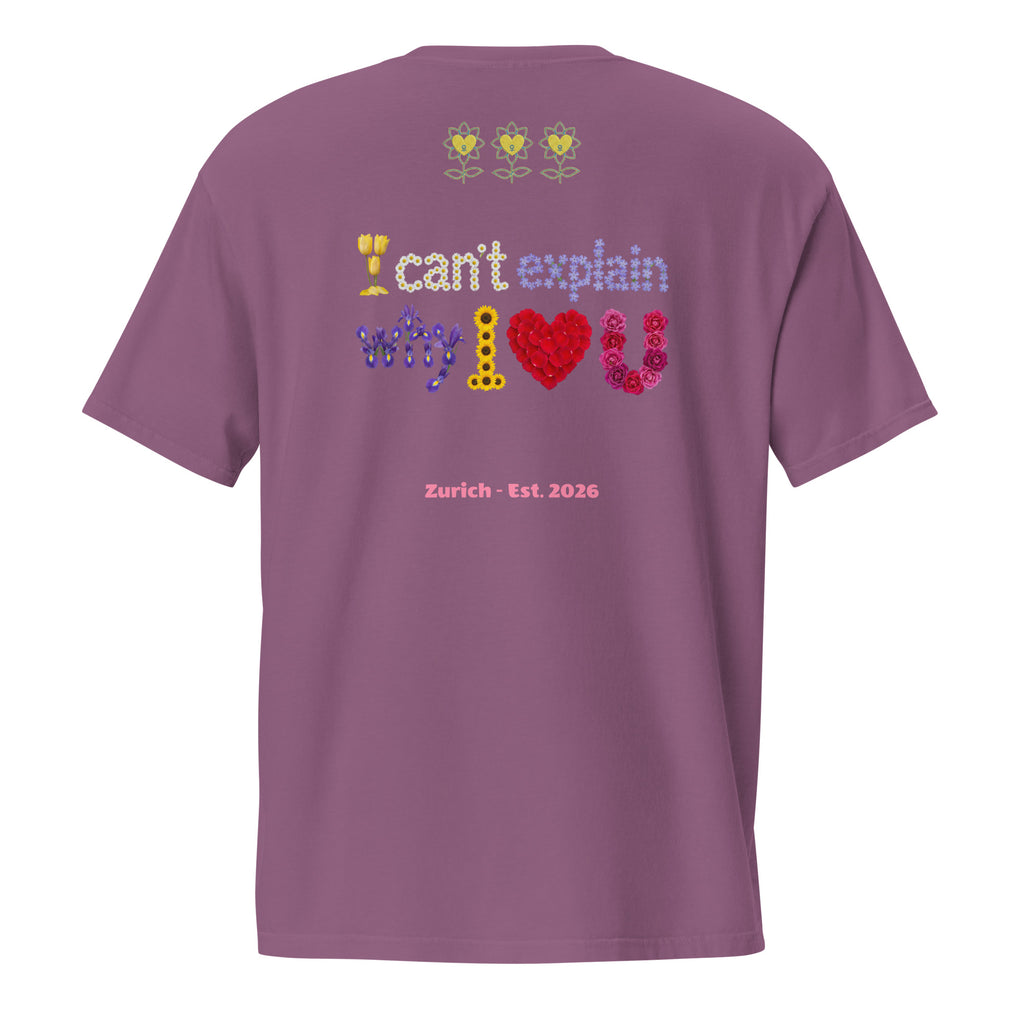 I can't explain Unisex garment-dyed pocket t-shirt - Alivwood