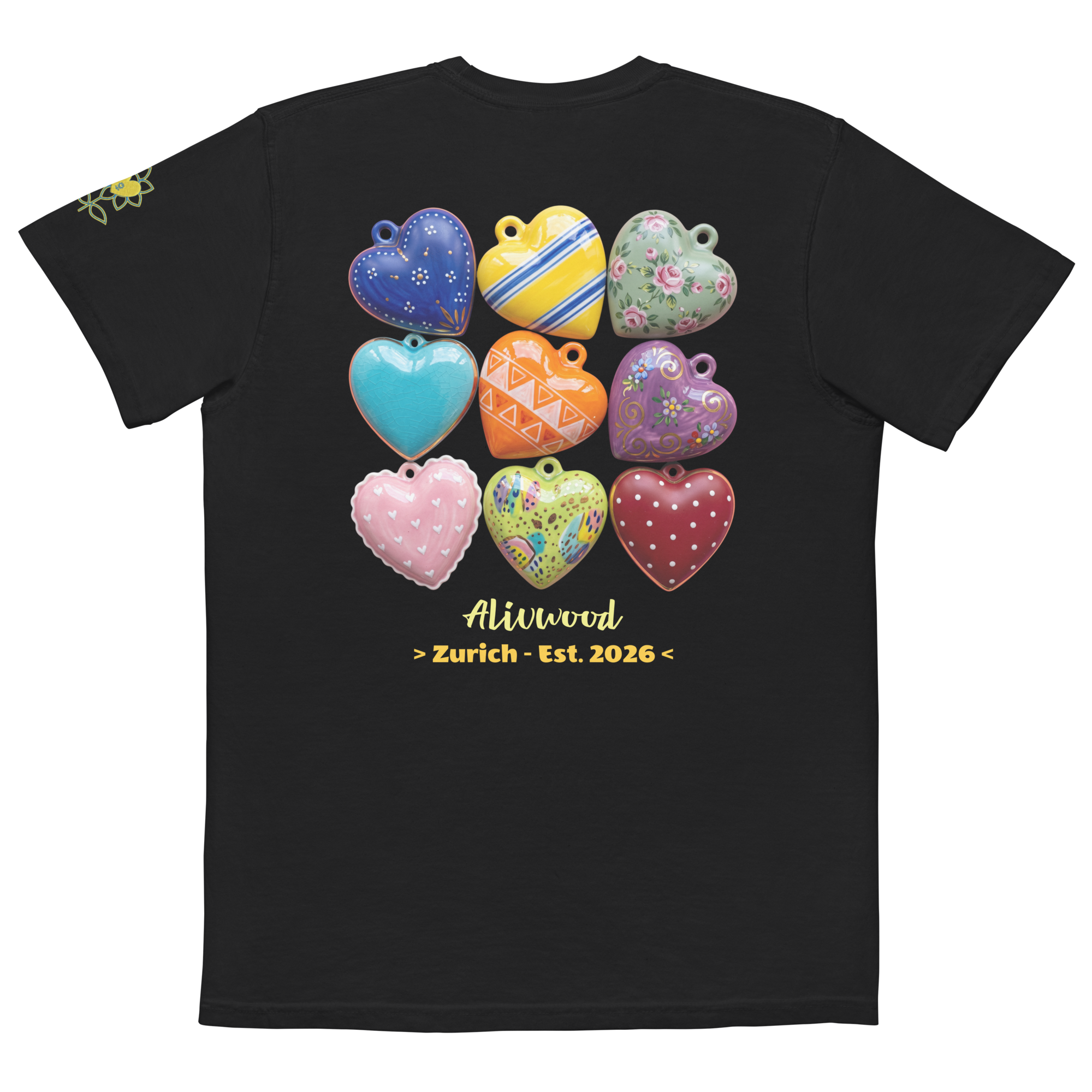 Hearts Home decor Unisex garment-dyed pocket t-shirt - Alivwood