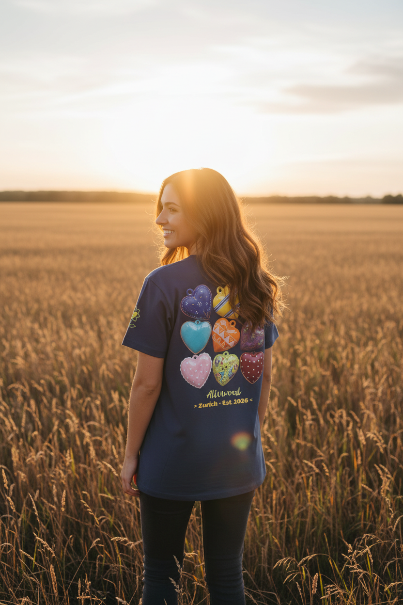 Hearts Home decor Unisex garment-dyed pocket t-shirt - Alivwood