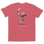 Pink Flamingo Home decor Unisex garment-dyed pocket t-shirt - Alivwood