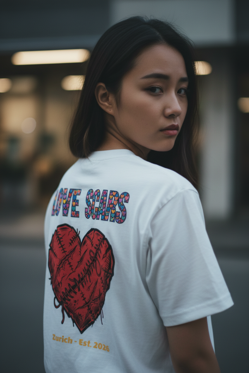 Love Scars Unisex garment-dyed pocket t-shirt - Alivwood