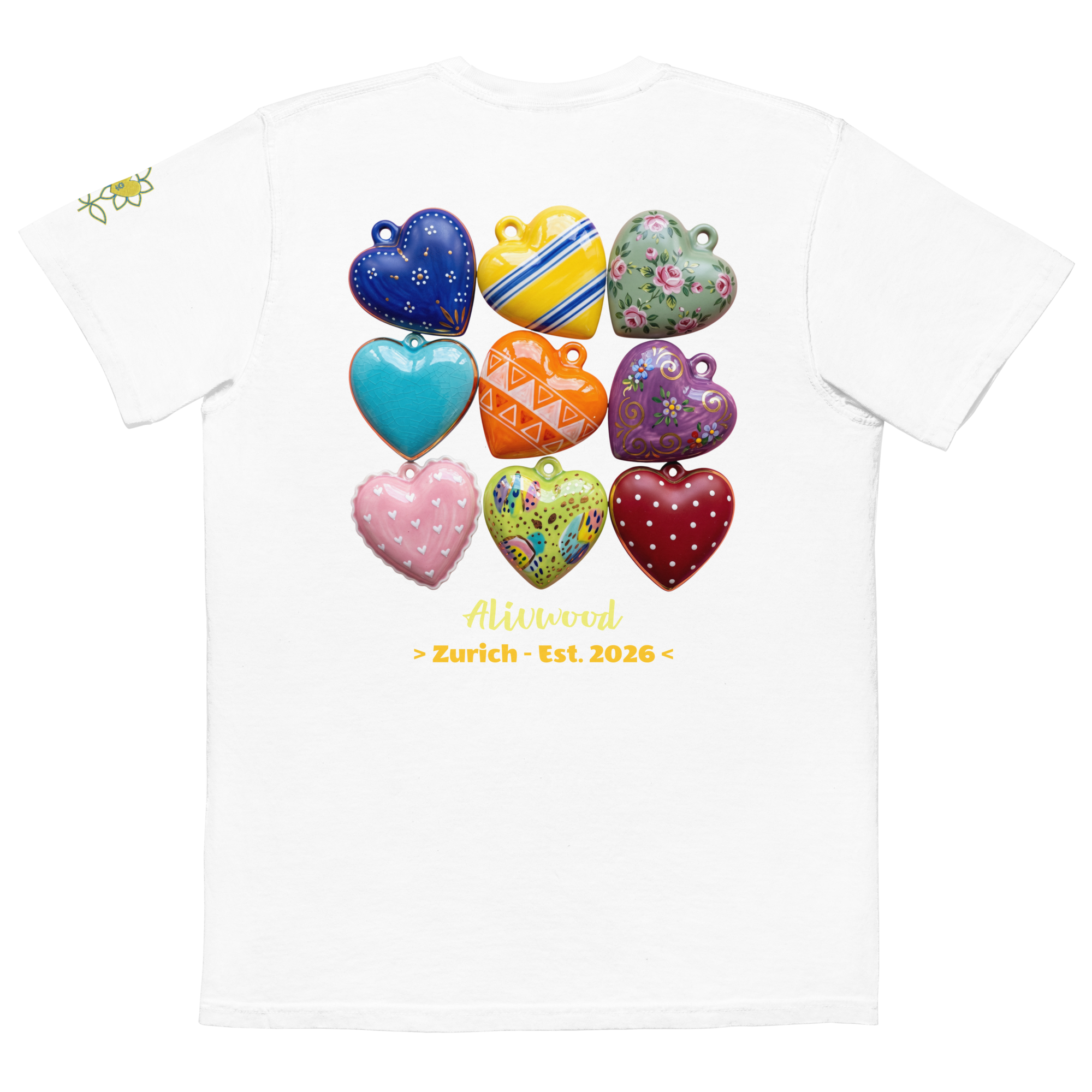 Hearts Home decor Unisex garment-dyed pocket t-shirt - Alivwood