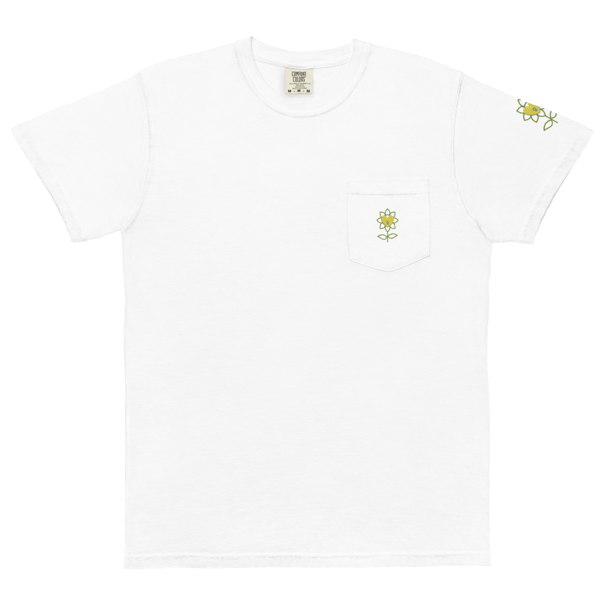 Cactus Vase Home decor Unisex garment-dyed pocket t-shirt - Alivwood