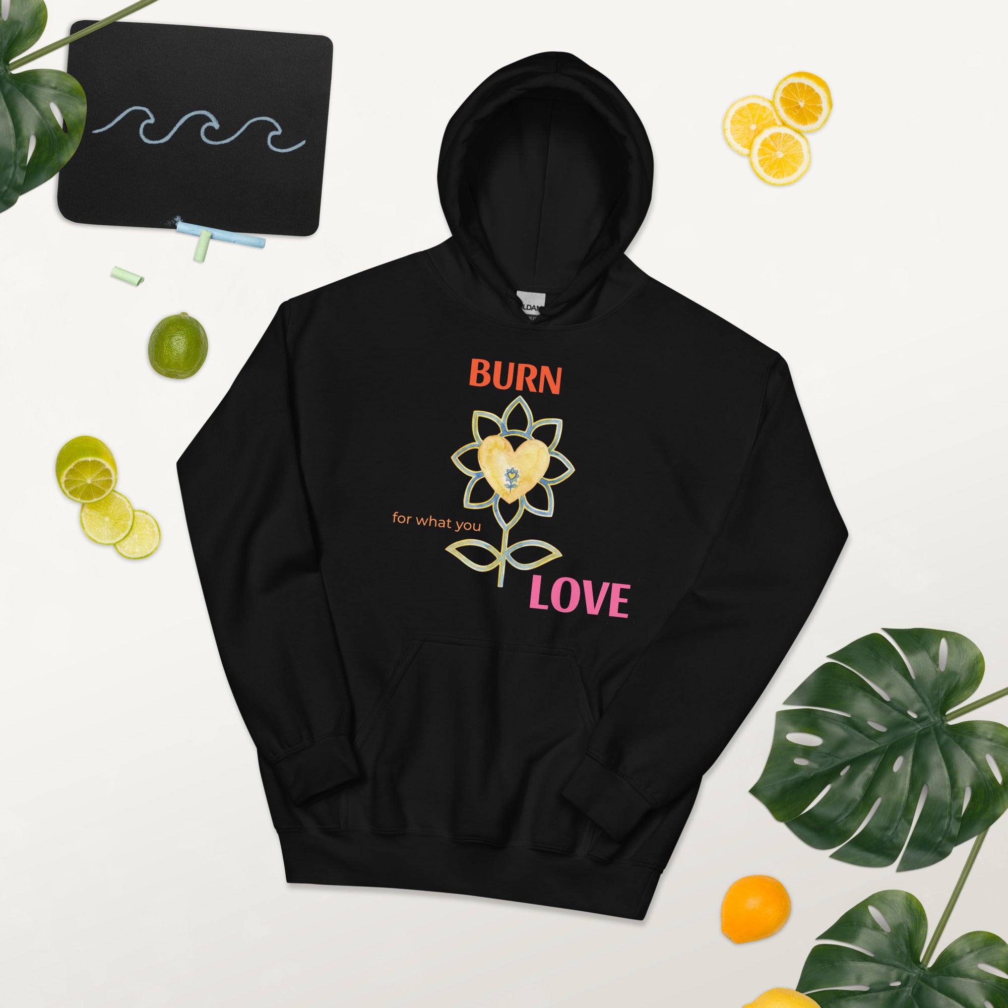 FlowerBurn Unisex Hoodie - Alivwood