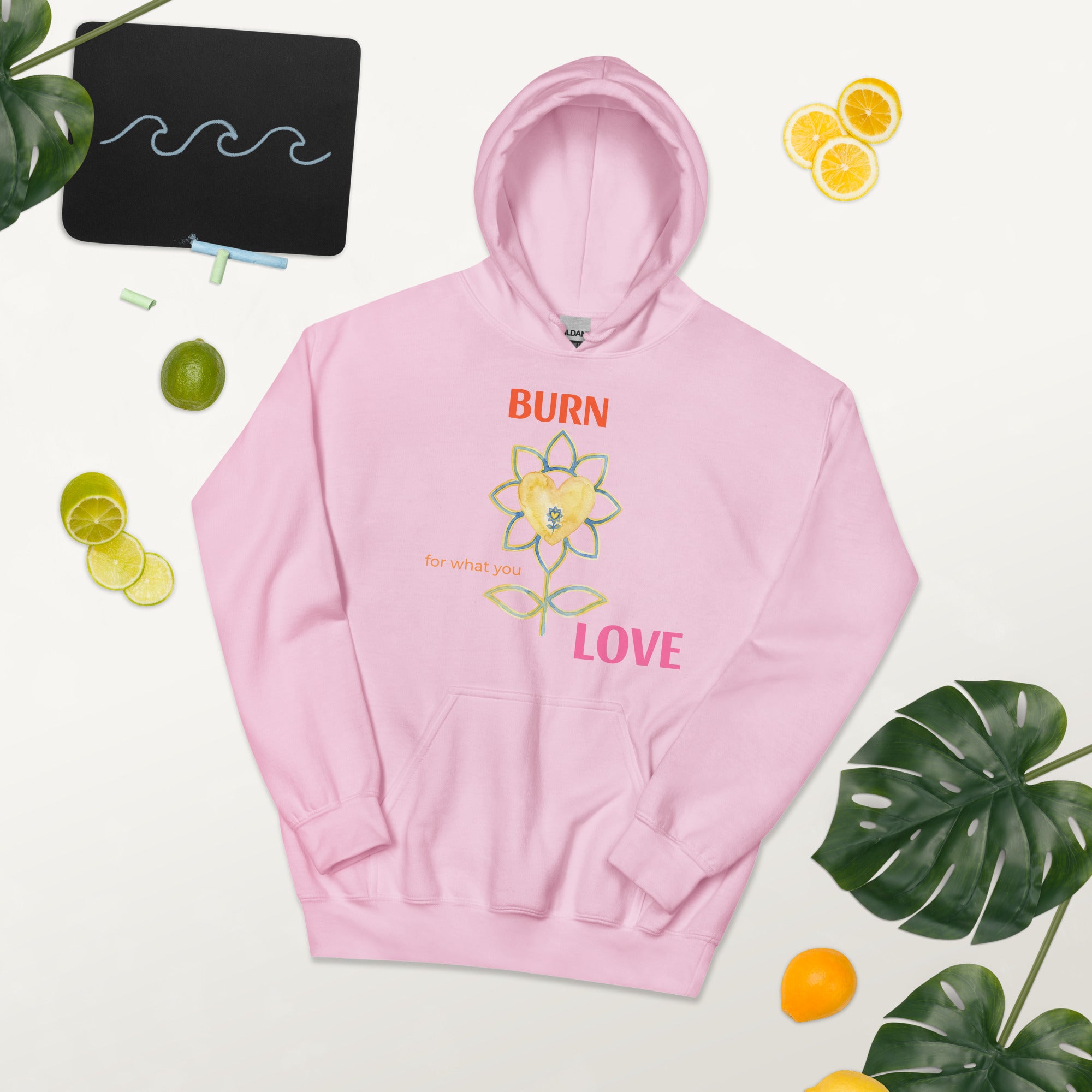 FlowerBurn Unisex Hoodie - Alivwood