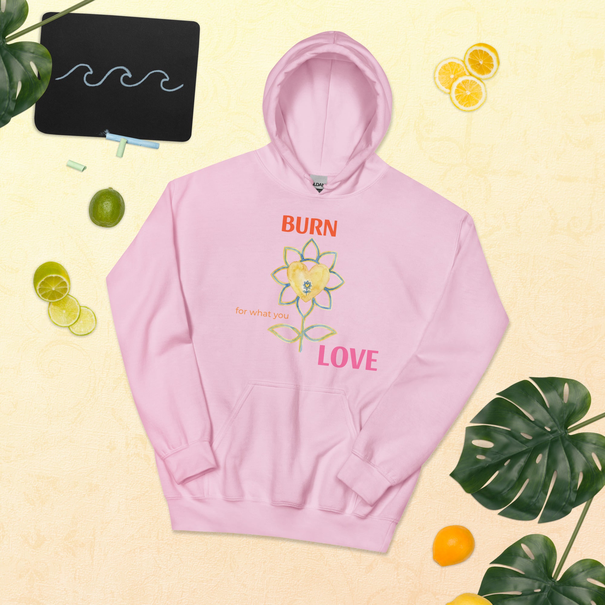 FlowerBurn Unisex Hoodie - Alivwood