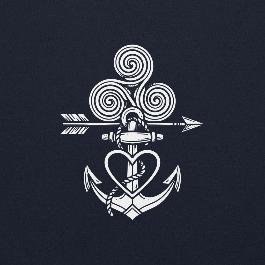 Tatoo AnchorArrowTriskelionHeart Unisex Hoodie - Alivwood