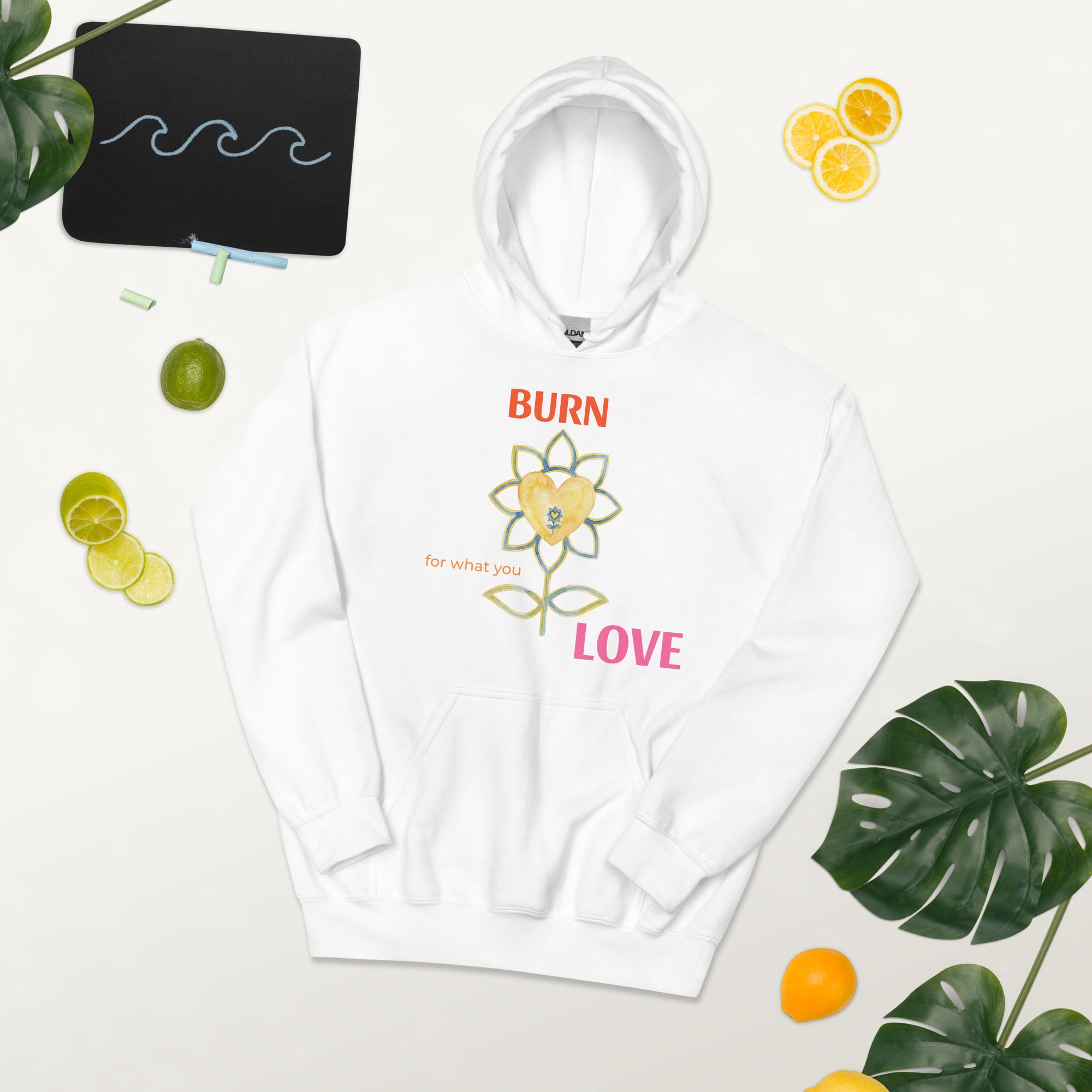FlowerBurn Unisex Hoodie - Alivwood