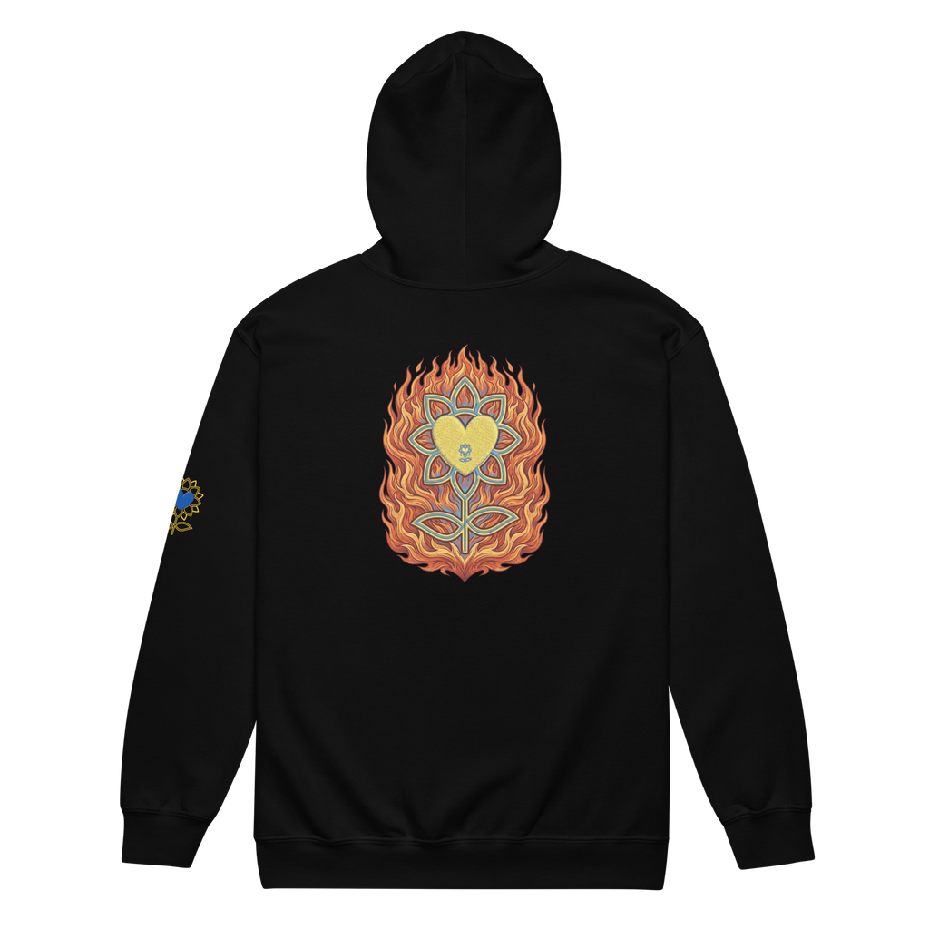 Alivwood4Symbols Unisex heavy blend zip hoodie - Alivwood