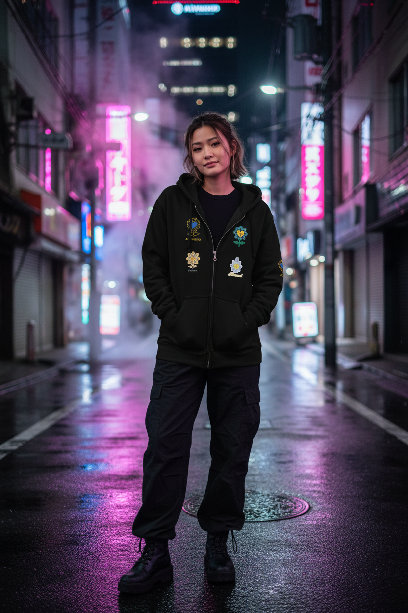Alivwood4Symbols Unisex heavy blend zip hoodie - Alivwood